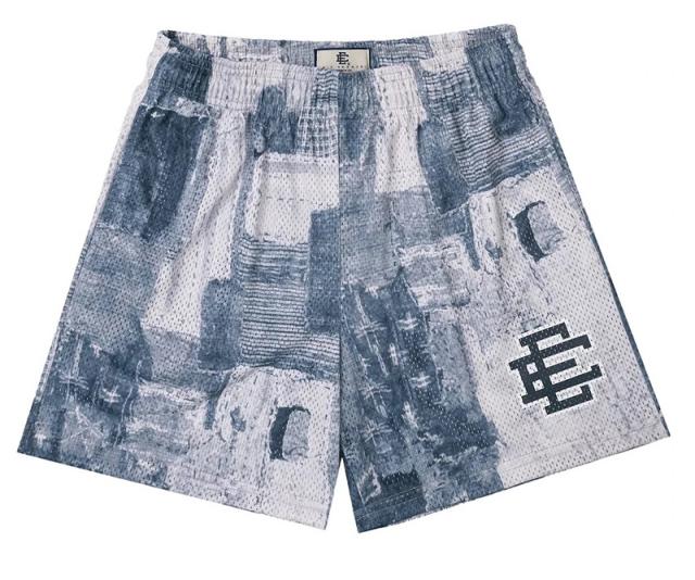 [Buy 3 Get 1 FREE] Eric Emanuel EE Shorts Oil Painting Blue Pink
