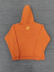 [On Sale] 1:1 Top Quality Orange Star Spider Web Hoodie