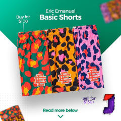 [Buy 1 Get 1 FREE] EE Eric Emanuel Leopard Shorts