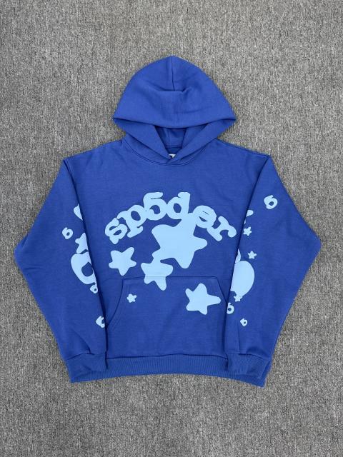 [On Sale] 1:1 Top Quality Royal Blue Light Blue Bubble Star Foam Print Hoodie