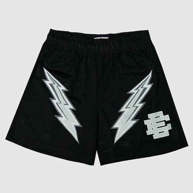 [Buy 3 Get 1 FREE] EE Eric Emanuel Lightning Shorts Black White