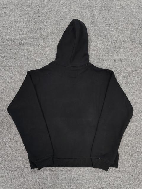 [On Sale] 1:1 Top Quality Black Gradient Orange Fire Spider Web Pullover Hoodie