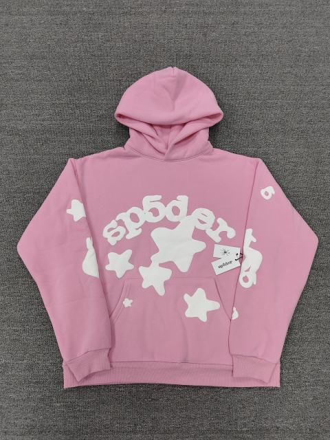 [On Sale] 1:1 Top Quality Pink Tonal Bubble Star Foam Print Hoodie
