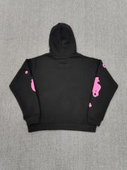 [On Sale] 1:1 Top Quality Black Pink 555 Bubble Star Foam Print Pullover Hoodie