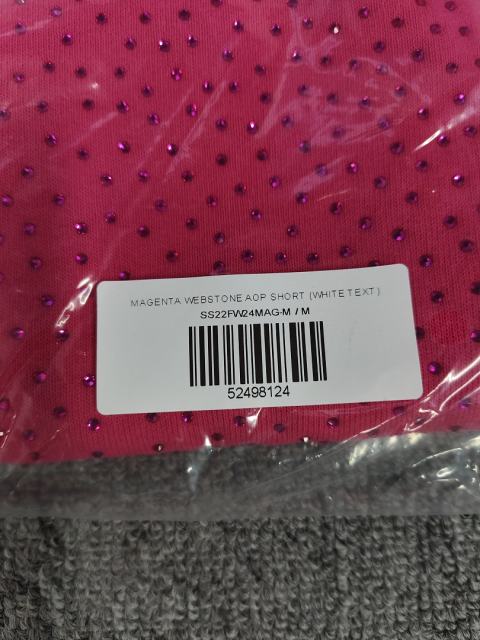 Pink All Over VVS Rhinestone Shorts
