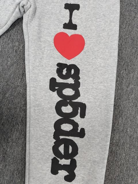 [ON SALE] Heather Grey I Love Sp5der Heart Star Jogger Sweat Pants