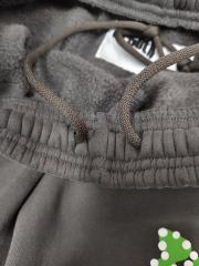 [ON SALE] Charcoal Grey Green Rhinestone Vertical Jogger Sweat Pants