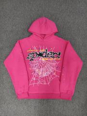 [On Sale] 1:1 Top Quality Rhinestone Dual Yellow Slogan Spider Web Multi-Color Star Pullover Hoodie