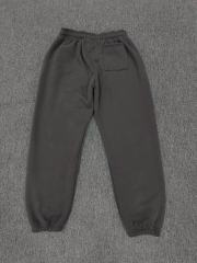 [ON SALE] Charcoal Grey Green Rhinestone Vertical Jogger Sweat Pants