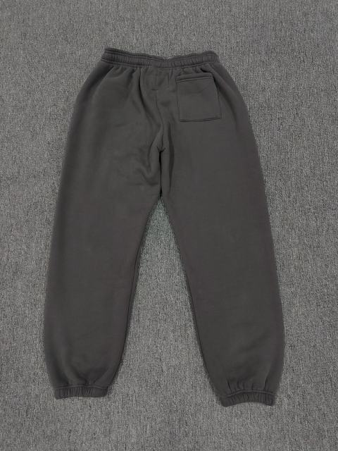[ON SALE] Charcoal Grey Green Rhinestone Vertical Jogger Sweat Pants