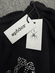 [ON SALE] Black Full Rhinestone Star Reverse Arch Jogger Sweat Pants