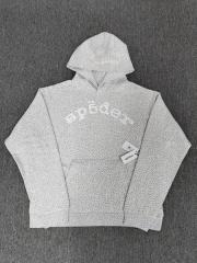 [ON SALE]1:1 Top Quality Version Sp5der Full Rhinestone Hoodie & Shorts Set
