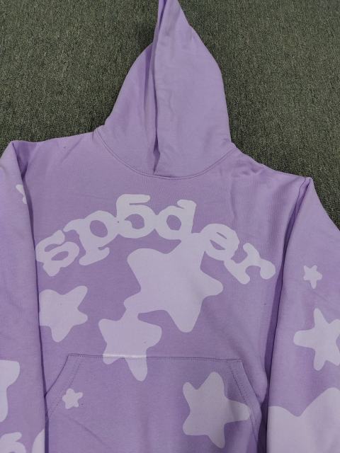 [On Sale] Sp*der Light Purple Tonal Bubble Star Hoodie