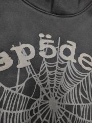 [On Sale] 1:1 Top Quality Black Tonal Grey Spider Web Pullover Hoodie