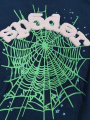 [On Sale] 1:1 Top Quality Navy Blue Pink Foam Green Spider Web Tiny Light Blue Star Pullover Hoodie