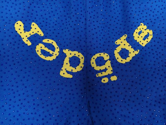 Blue All Over VVS Rhinestone Shorts