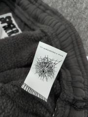 [ON SALE] Charcoal Grey Green Rhinestone Vertical Jogger Sweat Pants