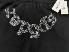 [ON SALE] Black Full Rhinestone Star Reverse Arch Jogger Sweat Pants
