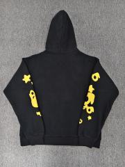 [On Sale] 1:1 Top Quality Black Yellow Big Star Arch Pullover Hoodie