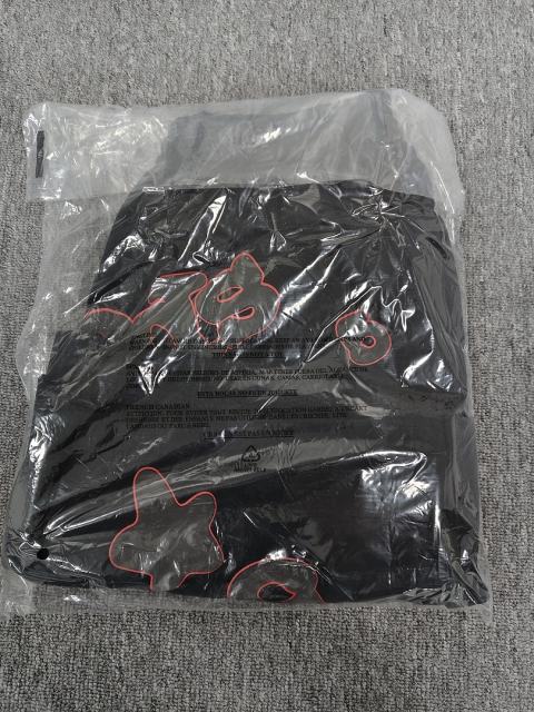 Black Red Outline Bubble Star Sweat Shorts
