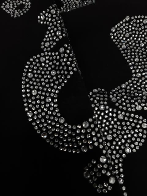 [On Sale] 1:1 Top Quality Black Full Rhinestone Star Arch Pullover Hoodie