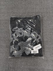 [On Sale] 1:1 Top Quality Black Full Rhinestone Star Arch Pullover Hoodie