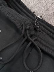 [ON SALE] Black Rhinestone Grey Slogan Star Wide Leg Pants