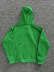 [On Sale] 1:1 Top Quality Kelly Green Yellow Spider Web Star Pullover Hoodie