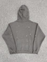 [On Sale] 1:1 Top Quality Dark Grey Red Spider Web White Star Pullover Hoodie