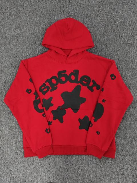 [On Sale] 1:1 Top Quality Red Black Big Star Arch Pullover Hoodie