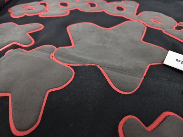 [On Sale] 1:1 Top Quality Black Red Outline Bubble Star Pullover Hoodie