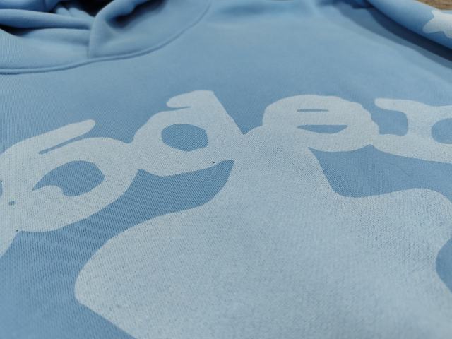 [On Sale] 1:1 Top Quality Light Blue Tonal Bubble Star Hoodie