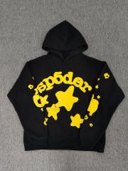 [On Sale] 1:1 Top Quality Black Yellow Big Star Arch Pullover Hoodie