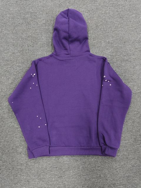 [On Sale] 1:1 Top Quality Purple Yellow Arch Pink Spider Web Star Pullover Hoodie