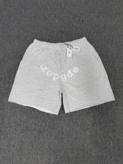 [ON SALE]1:1 Top Quality Version Sp5der Full Rhinestone Hoodie & Shorts Set