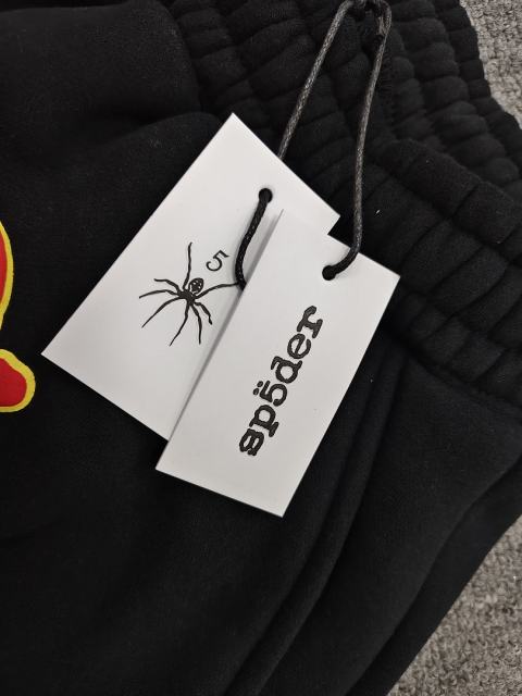 Black Red Outline Bubble Star Letter Sweat Shorts