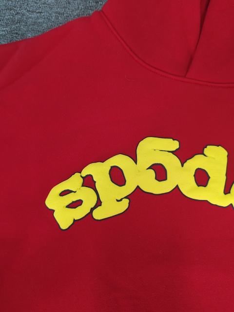 [On Sale] 1:1 Top Quality Red Yellow Foam Arch Plain Pullover Hoodie