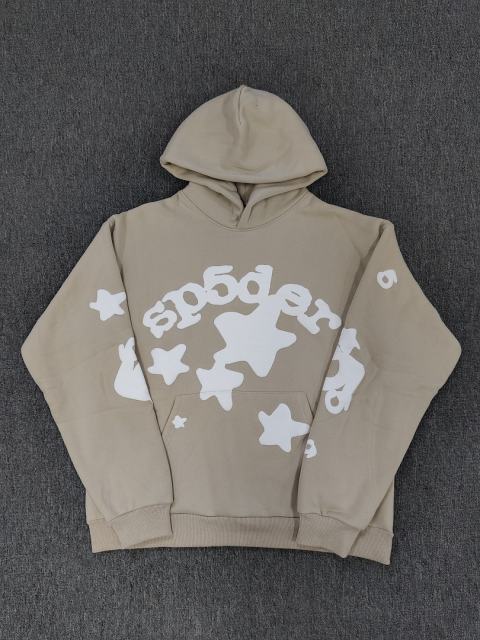 [On Sale] 1:1 Top Quality Khaki White Big Star Arch Pullover Hoodie