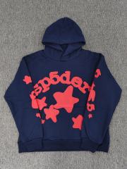 [On Sale] 1:1 Top Quality Navy Red Big Star Arch Pullover Hoodie