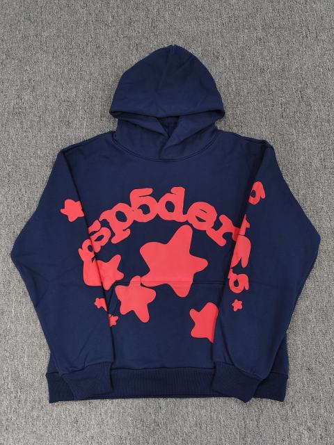[On Sale] 1:1 Top Quality Navy Red Big Star Arch Pullover Hoodie