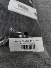 [On Sale] 1:1 Top Quality Black Tonal Grey Spider Web Full Zip Hoodie Jacket