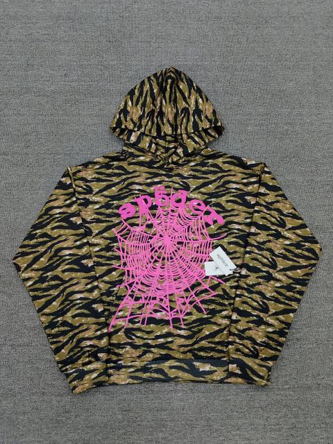 [On Sale] 1:1 Top Quality Dark Green Hood Rivet Chenille Spider Web Full Zip Hoodie