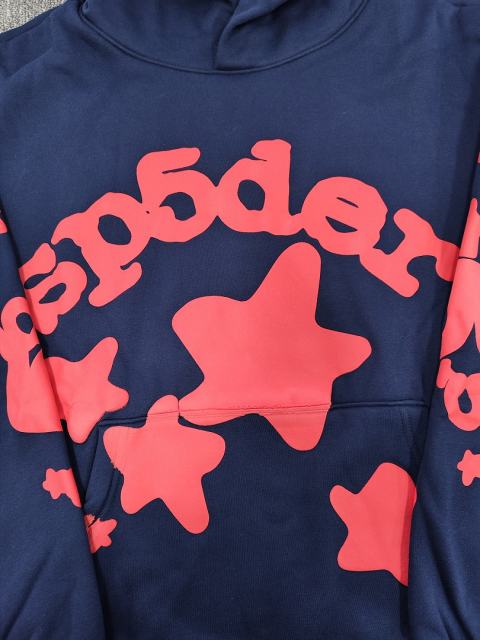 [On Sale] 1:1 Top Quality Navy Red Big Star Arch Pullover Hoodie