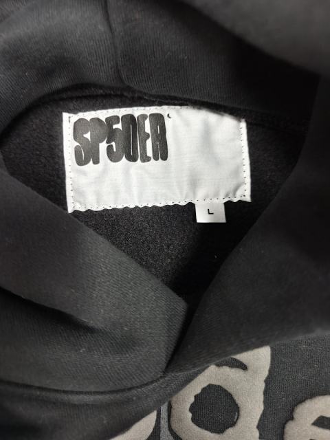 [On Sale] 1:1 Top Quality Black Tonal Grey Spider Web Pullover Hoodie