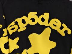 [On Sale] 1:1 Top Quality Black Yellow Big Star Arch Pullover Hoodie