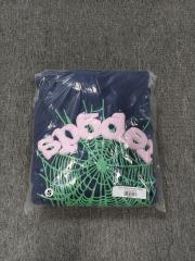 [On Sale] 1:1 Top Quality Navy Blue Pink Foam Green Spider Web Tiny Light Blue Star Pullover Hoodie