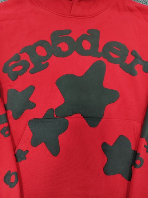[On Sale] 1:1 Top Quality Red Black Big Star Arch Pullover Hoodie