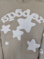 [On Sale] 1:1 Top Quality Khaki White Big Star Arch Pullover Hoodie