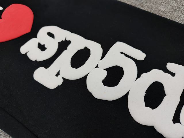 [ON SALE] Black Vertical I Love Sp5der Red Heart Jogger Sweat Pants