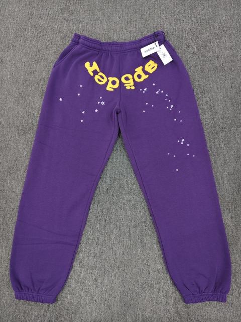 [ON SALE] Purple Yellow Reversed Arch Star Jogger Sweat Pants
